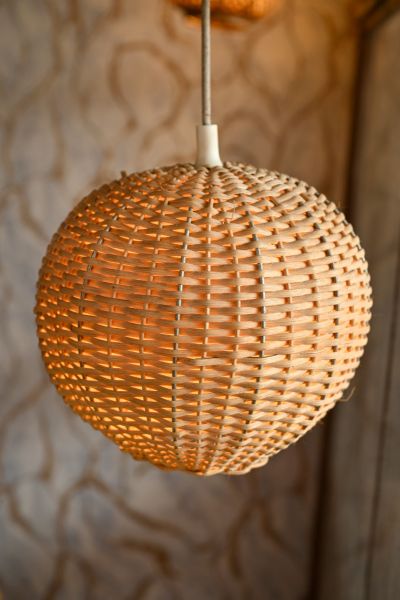 Globe shaped lamp