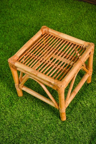 Square Cane stool 